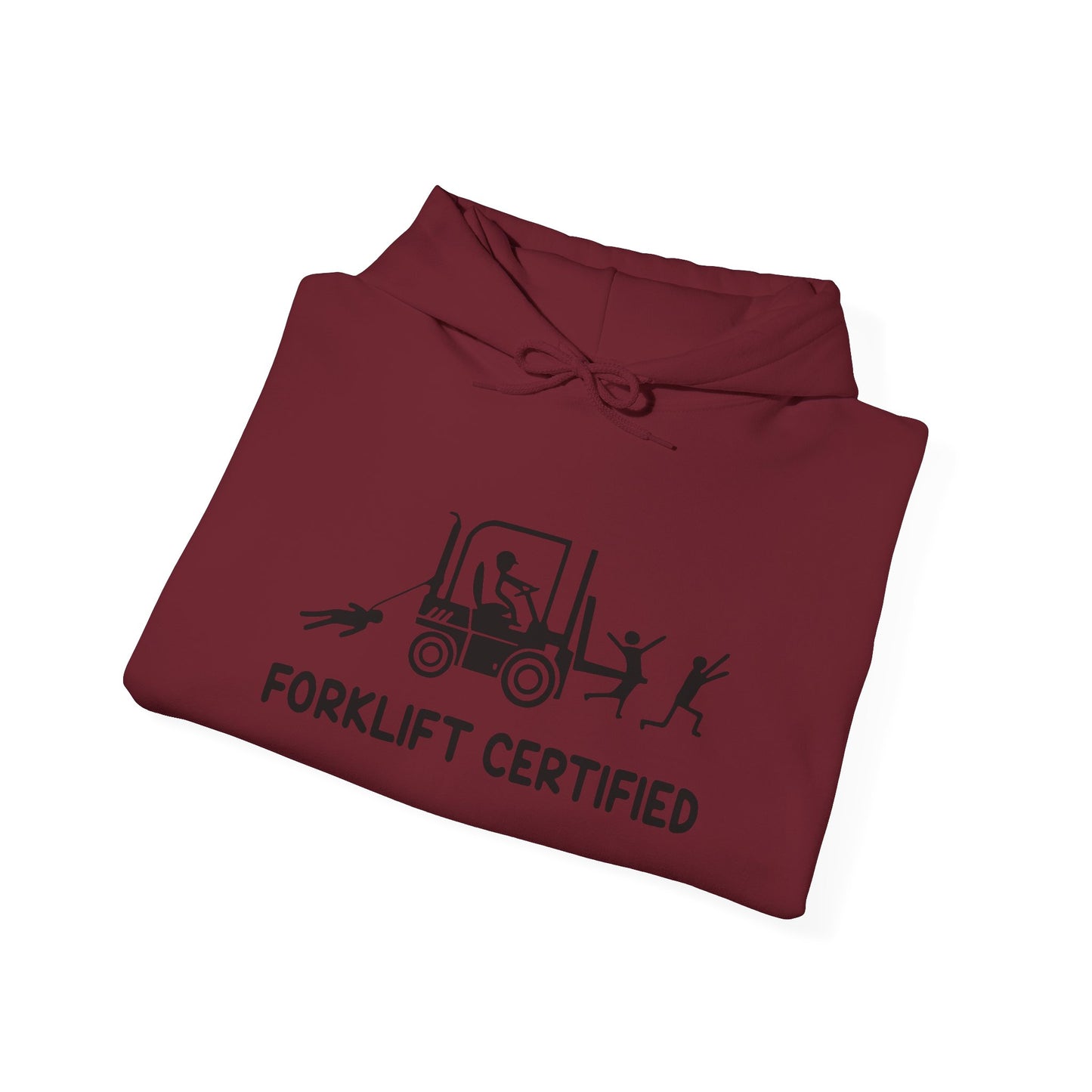 Forklift Certified Funny Graphic Hoodie Heavy Blend™ NEW Sweatshirt