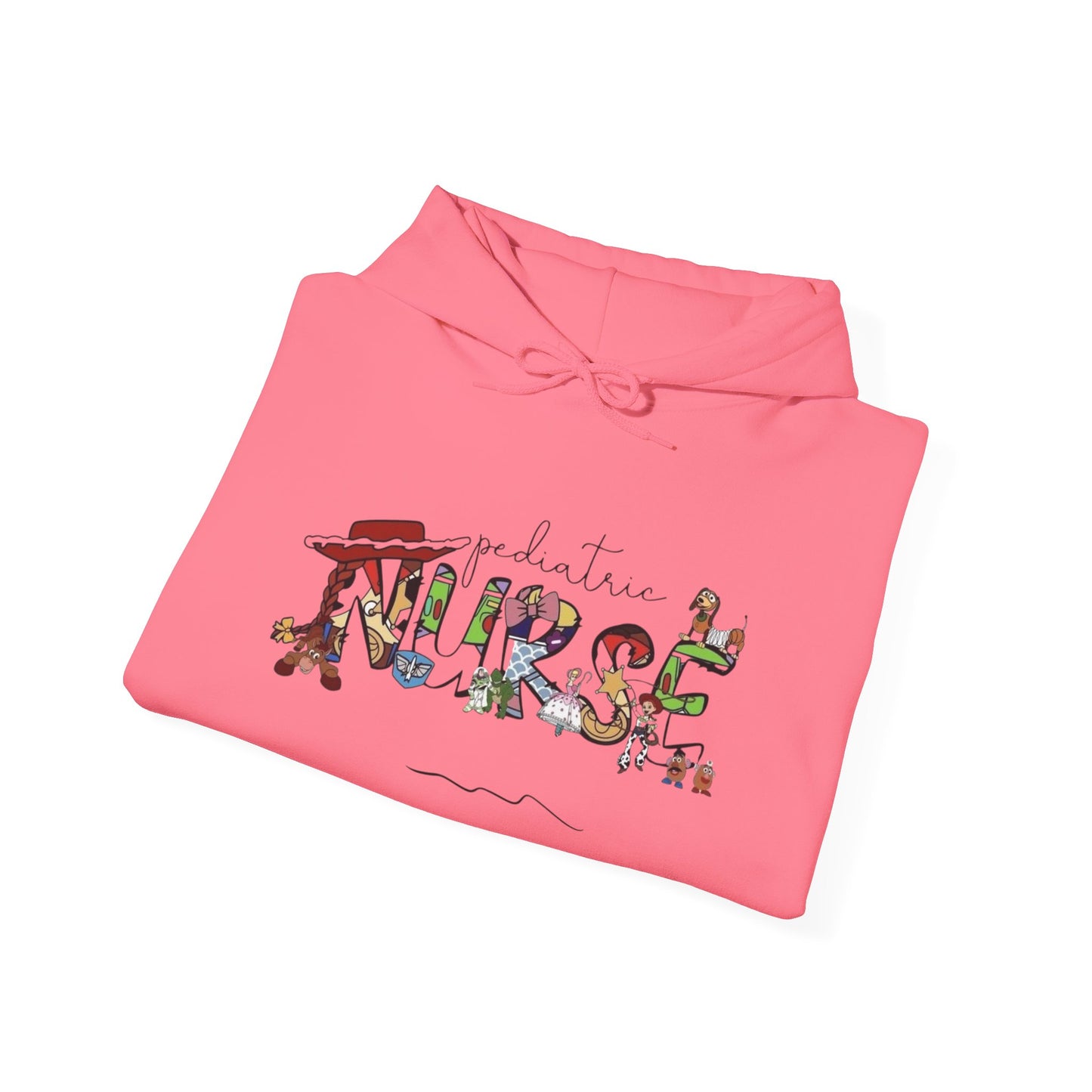 Pediatric Nurse Cute Graphic Hoodie Unisex Heavy Blend™ Hooded Sweatshirt