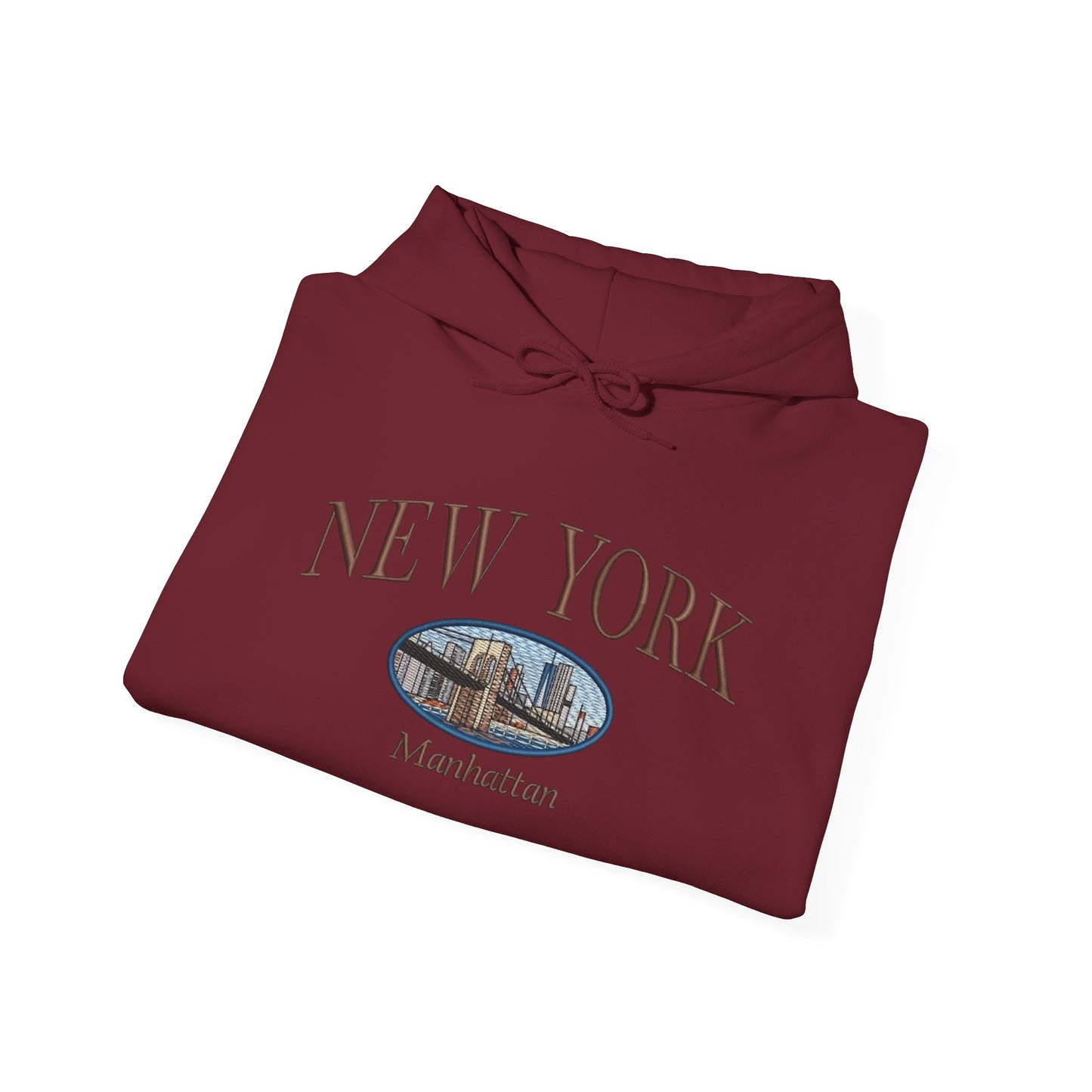 Manhattan New York Graphic Hoodie Heavy Blend Sweatshirt NEW
