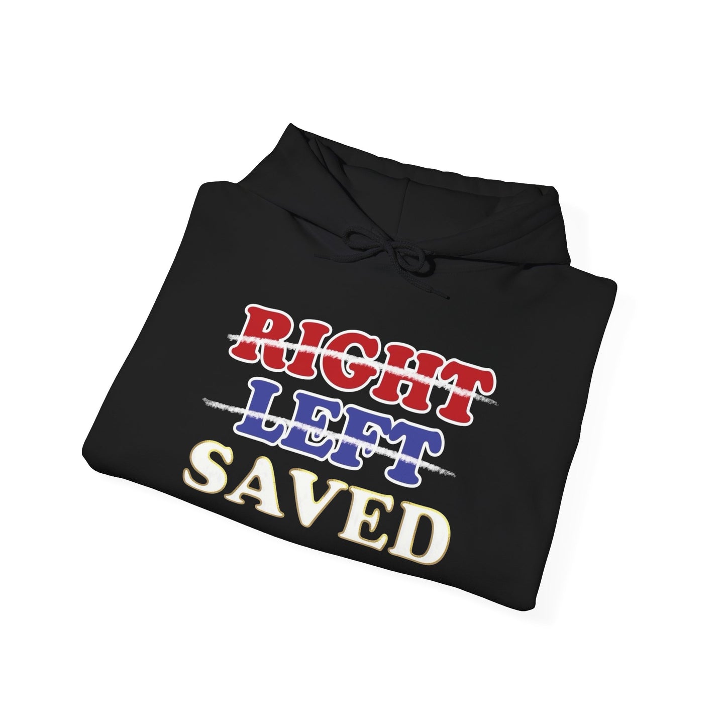 Right Left Saved Graphic Hoodie Unisex Heavy Blend™ Hooded Sweatshirt
