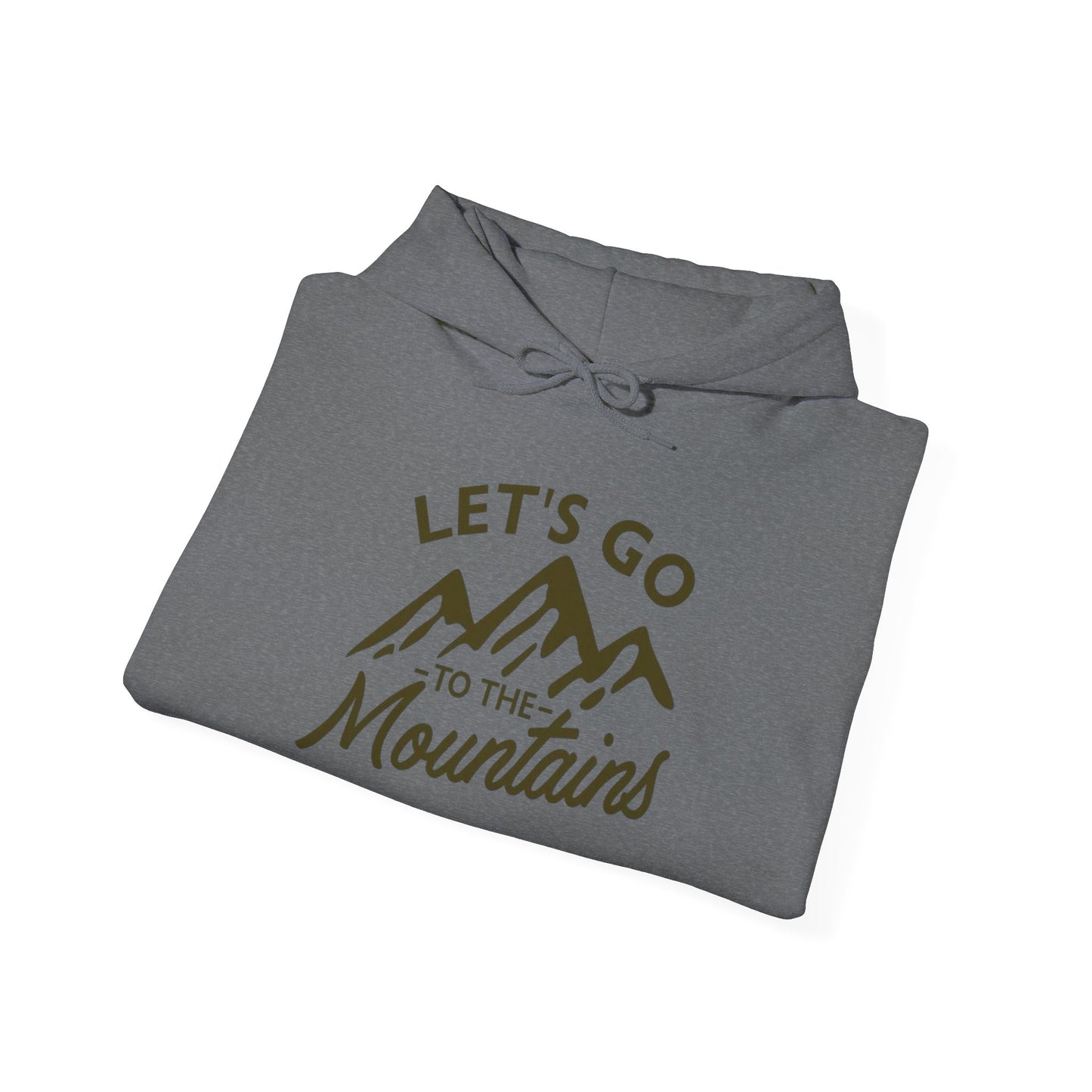 Lets Go To The Mountains Graphic Hoodie Unisex Heavy Blend™ Hooded Sweatshirt