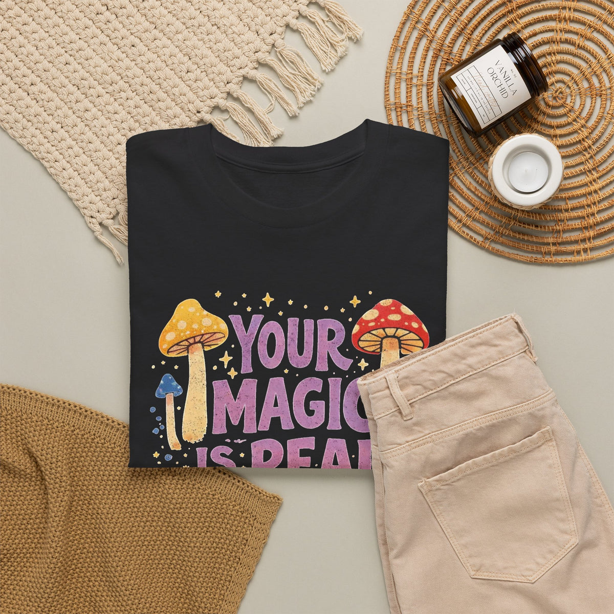 Your Magic Is Real Graphic T Shirt Men's Heavy Cotton Tee
