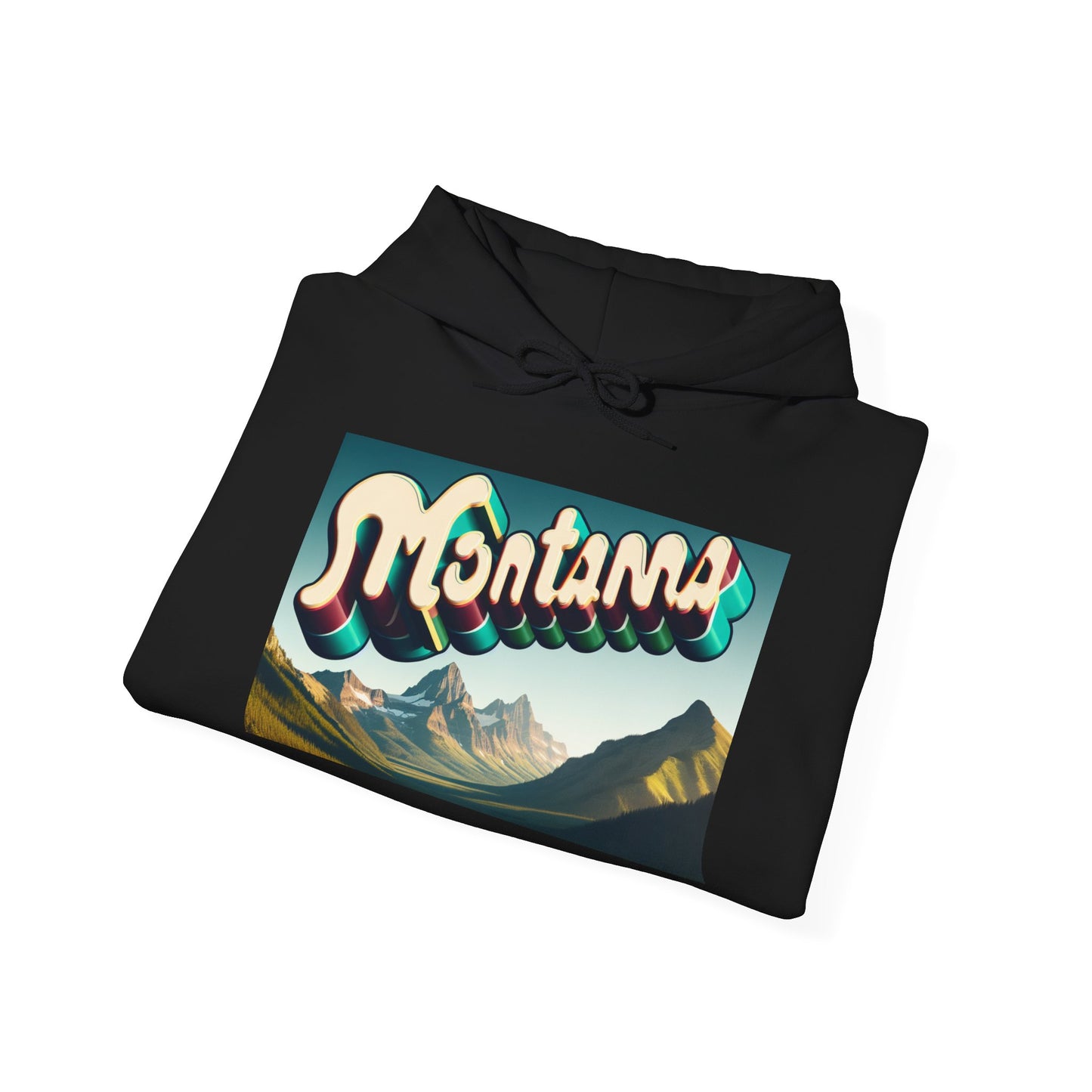Montana State Mountains Logo BRAND NEW Unisex Heavy Blend™ Hooded Sweatshirt