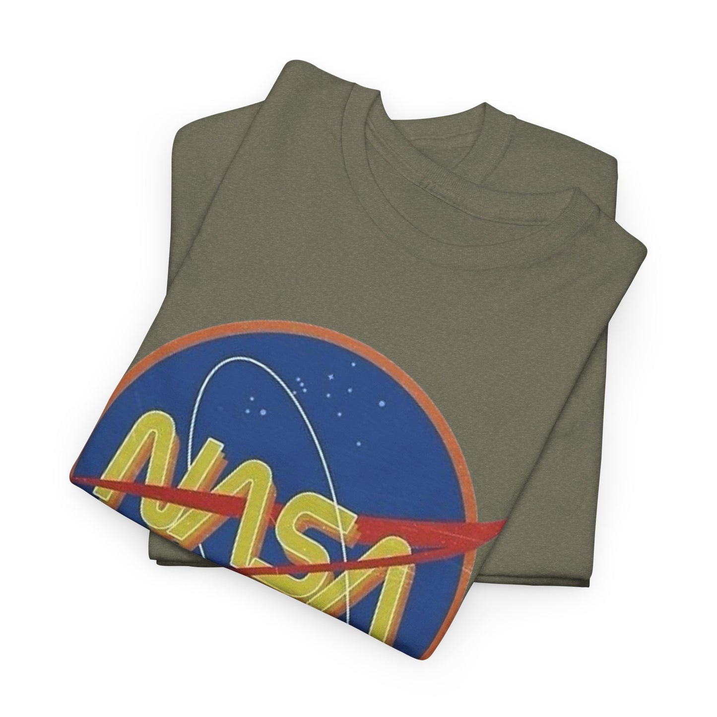 NASA Space Vintage Graphic T Shirt Men's Heavy Cotton Tee