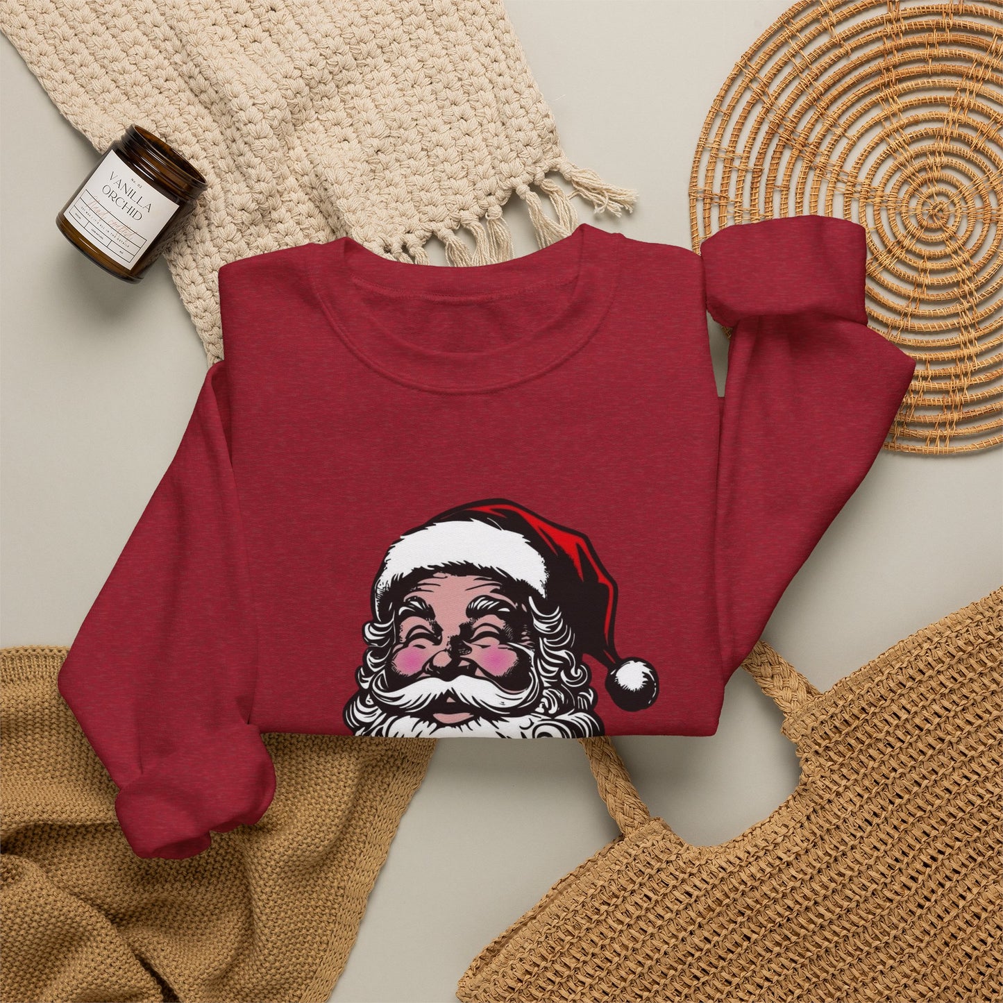 Funny Santa Graphic Sweater NEW Unisex Heavy Blend™ Crewneck Sweatshirt