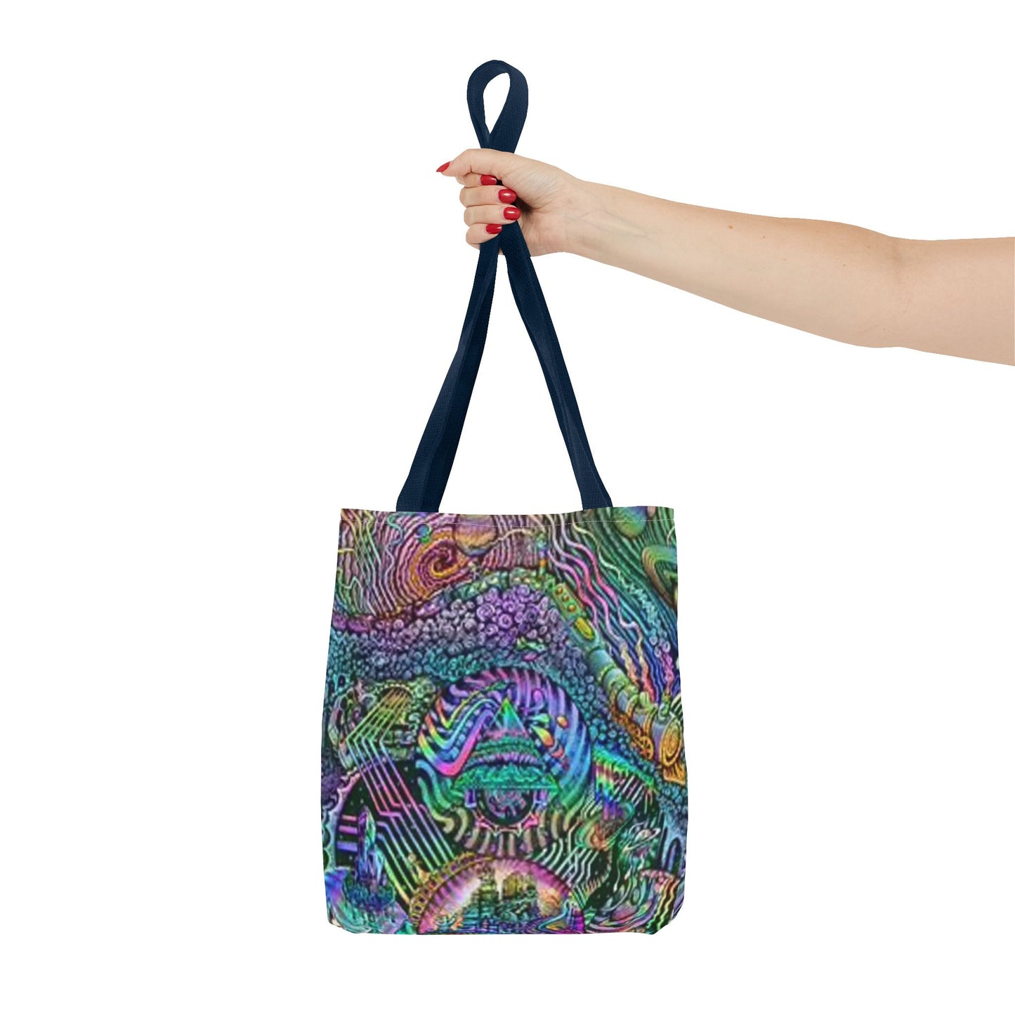 Trippy Rainbow Multi Color BRAND NEW MODERN Tote Bag (AOP)