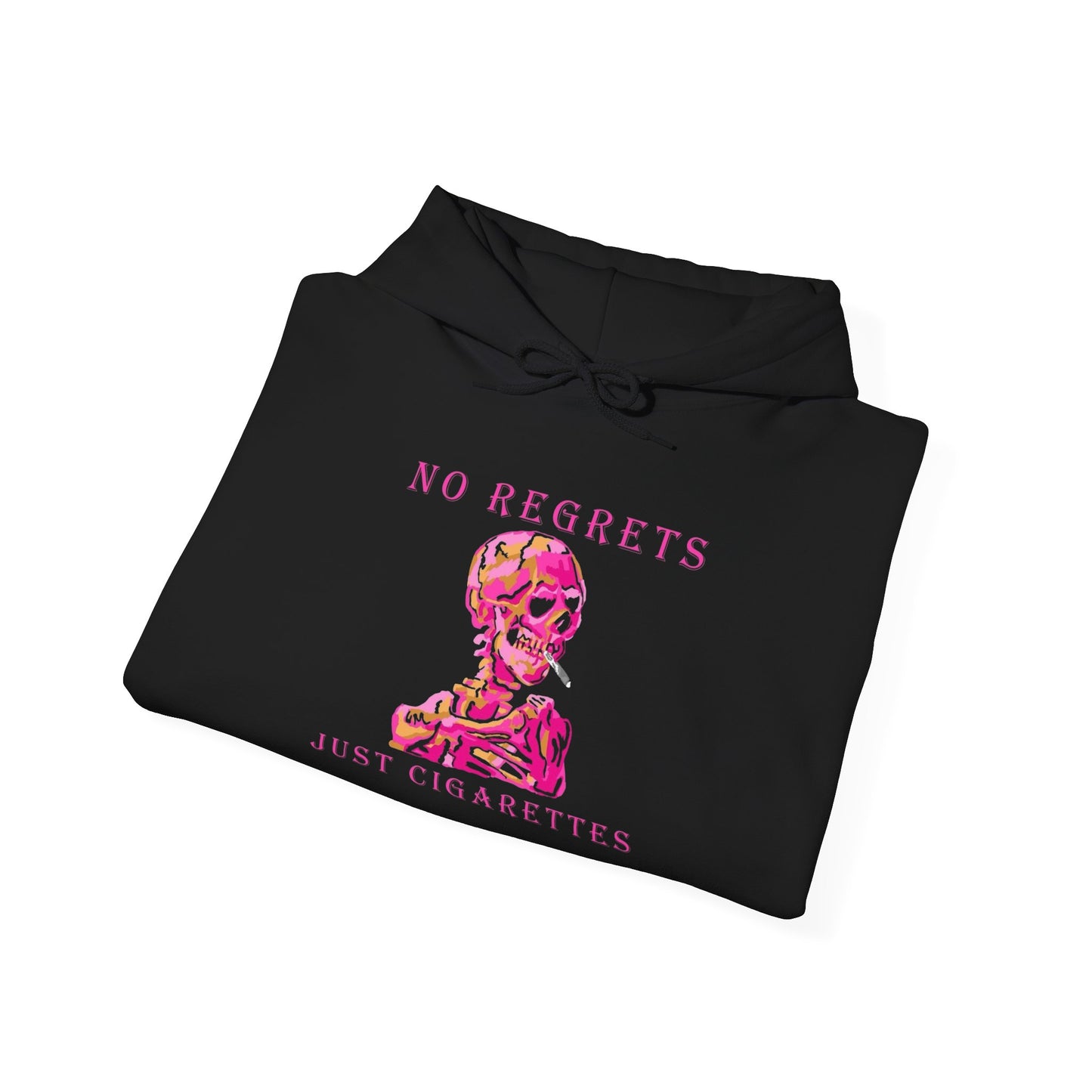 No Regrets Just Cigarettes Graphic Hoodie Unisex Heavy Blend™ Hooded Sweatshirt