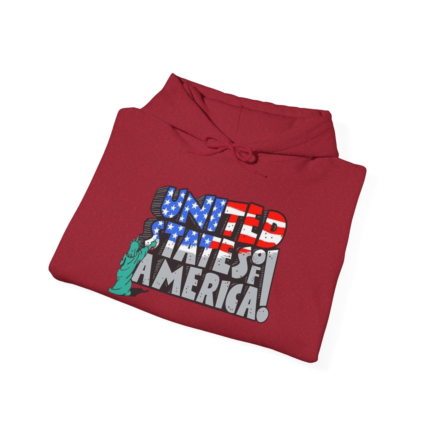 United States Of America Graphic Hoodie Unisex Heavy Blend™ Hooded Sweatshirt