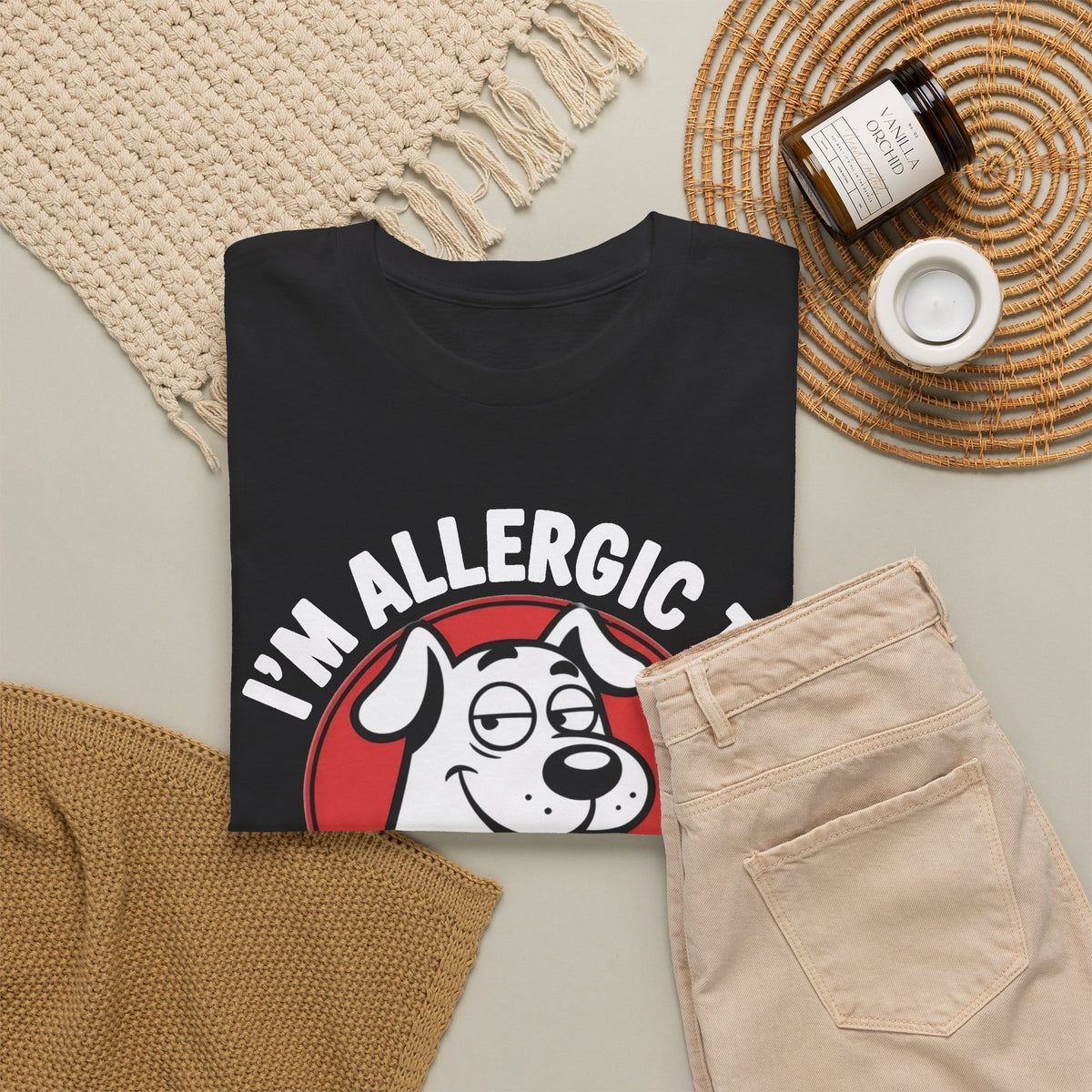 Allergic to Stupid People Graphic T-Shirt Men's Tee