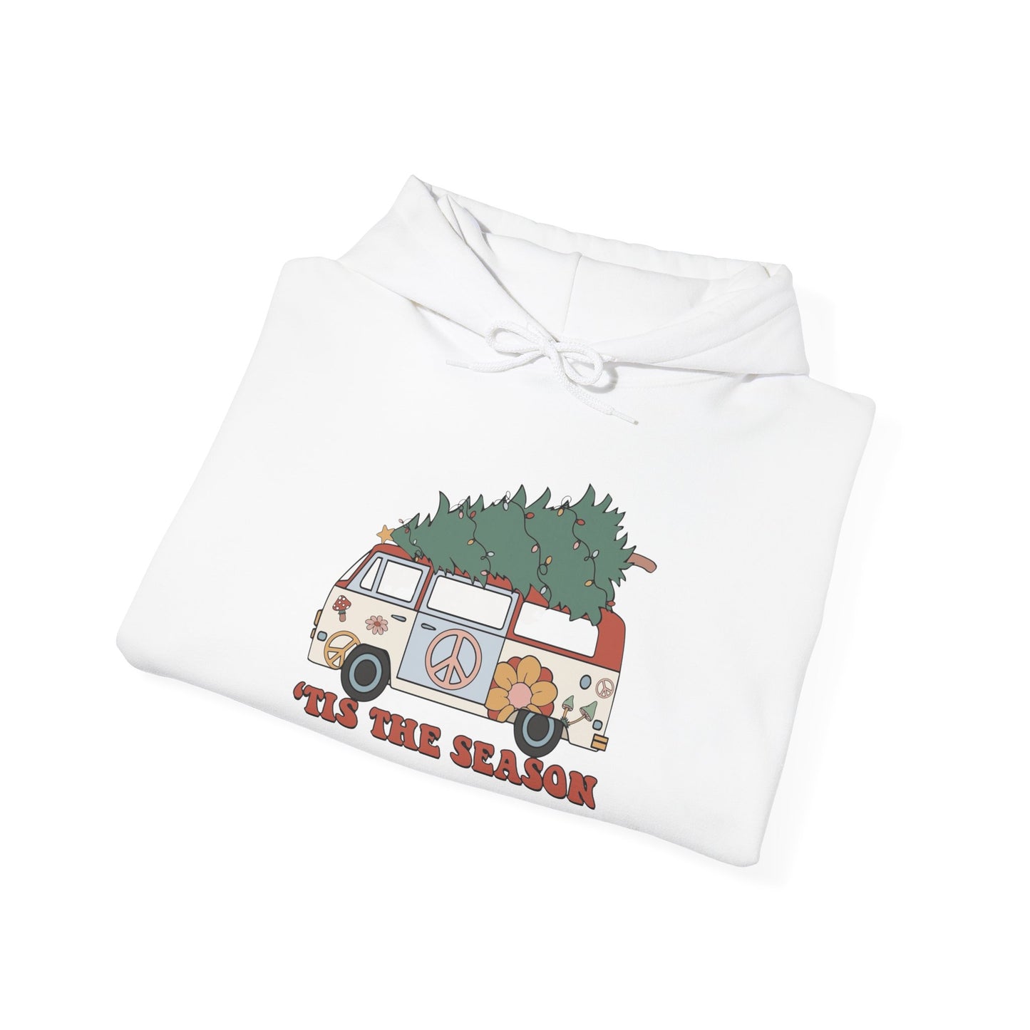 Tis The Season Christmas Graphic Hoodie Unisex Heavy Blend™ Hooded Sweatshirt
