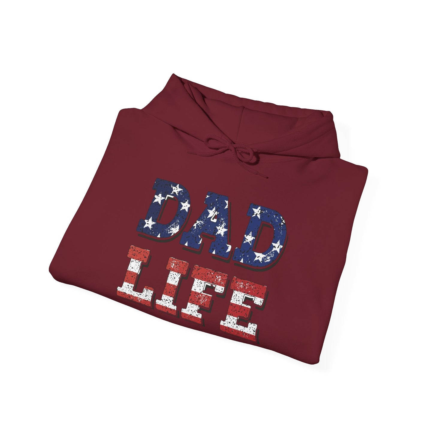 Dad Life USA Graphic Hoodie Men's Heavy Blend™ Hooded Sweatshirt