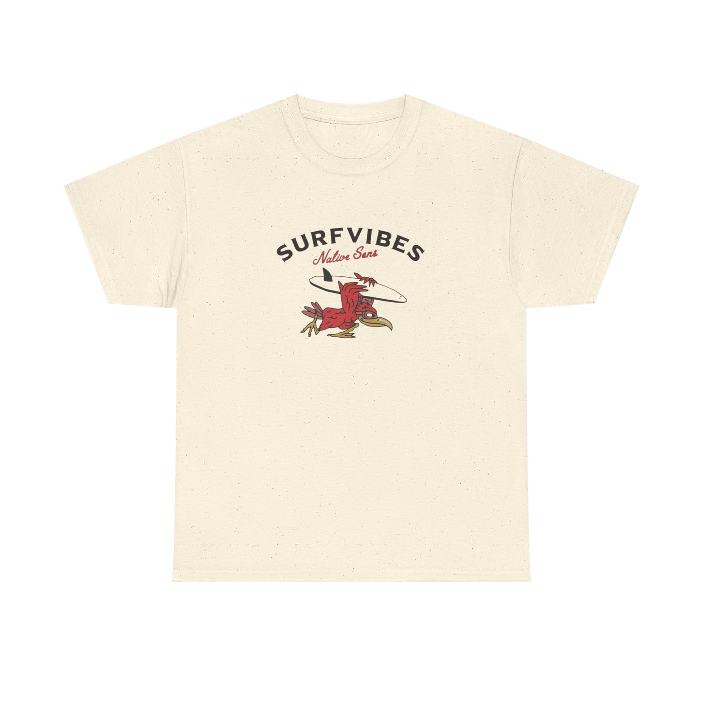 Surf Vibes Beach Retro Graphic T Shirt Unisex Heavy Cotton Tee New Gift