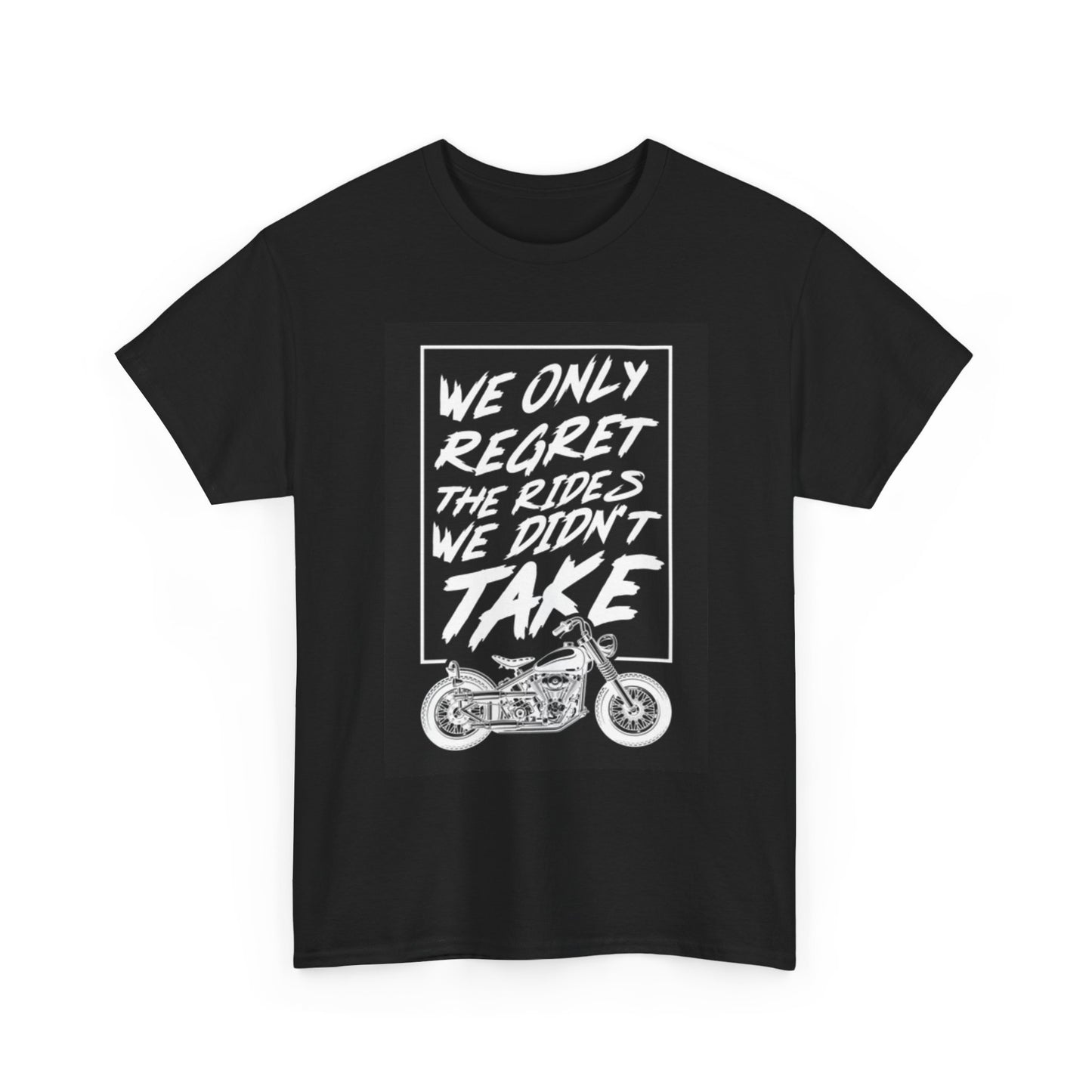 Only Regrets We Have Motorcycles Ride Graphic T Shirt Vintage Unisex Heavy