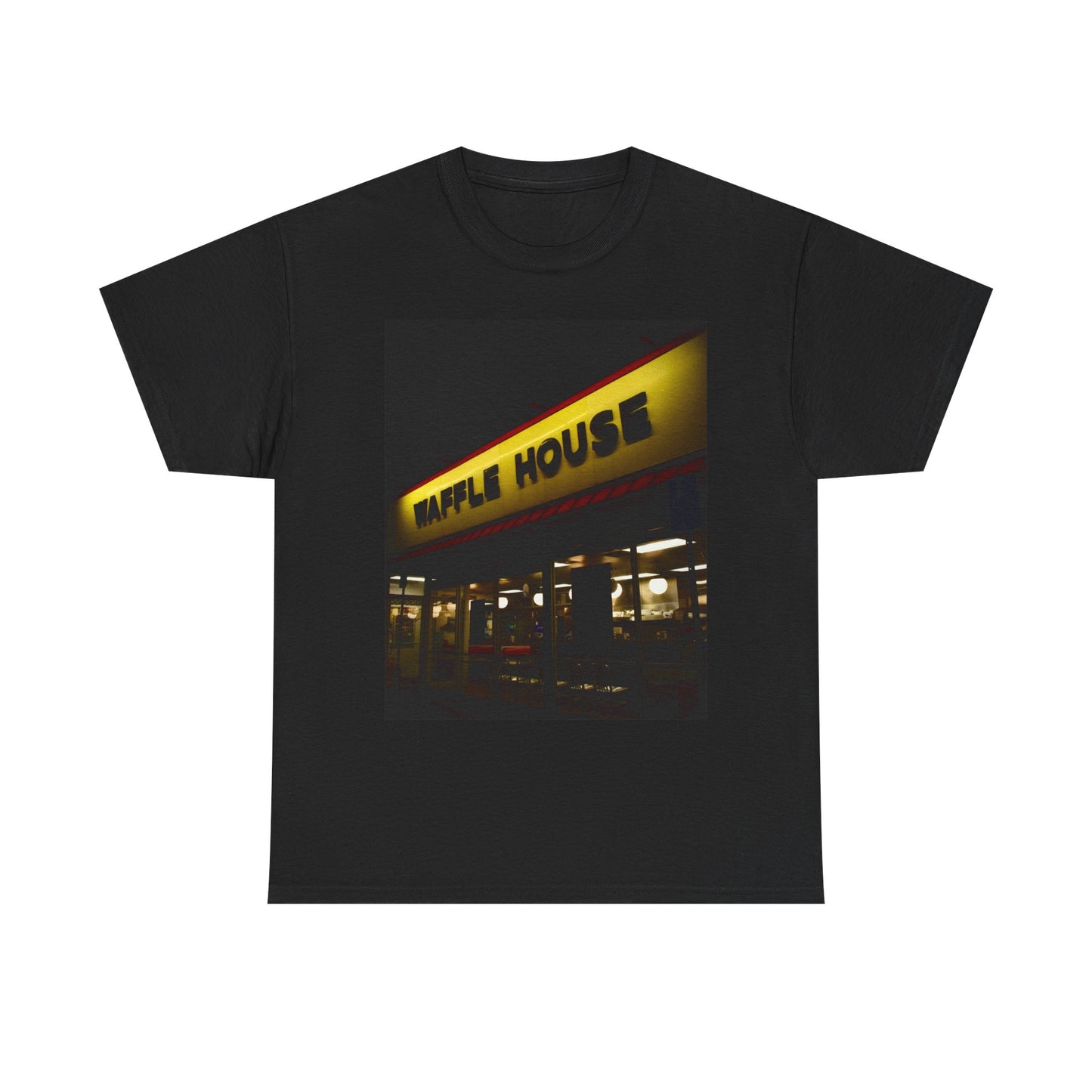 Waffle House Graphic T Shirt Vintage Funny Retro Unisex Heavy Cotton Tee