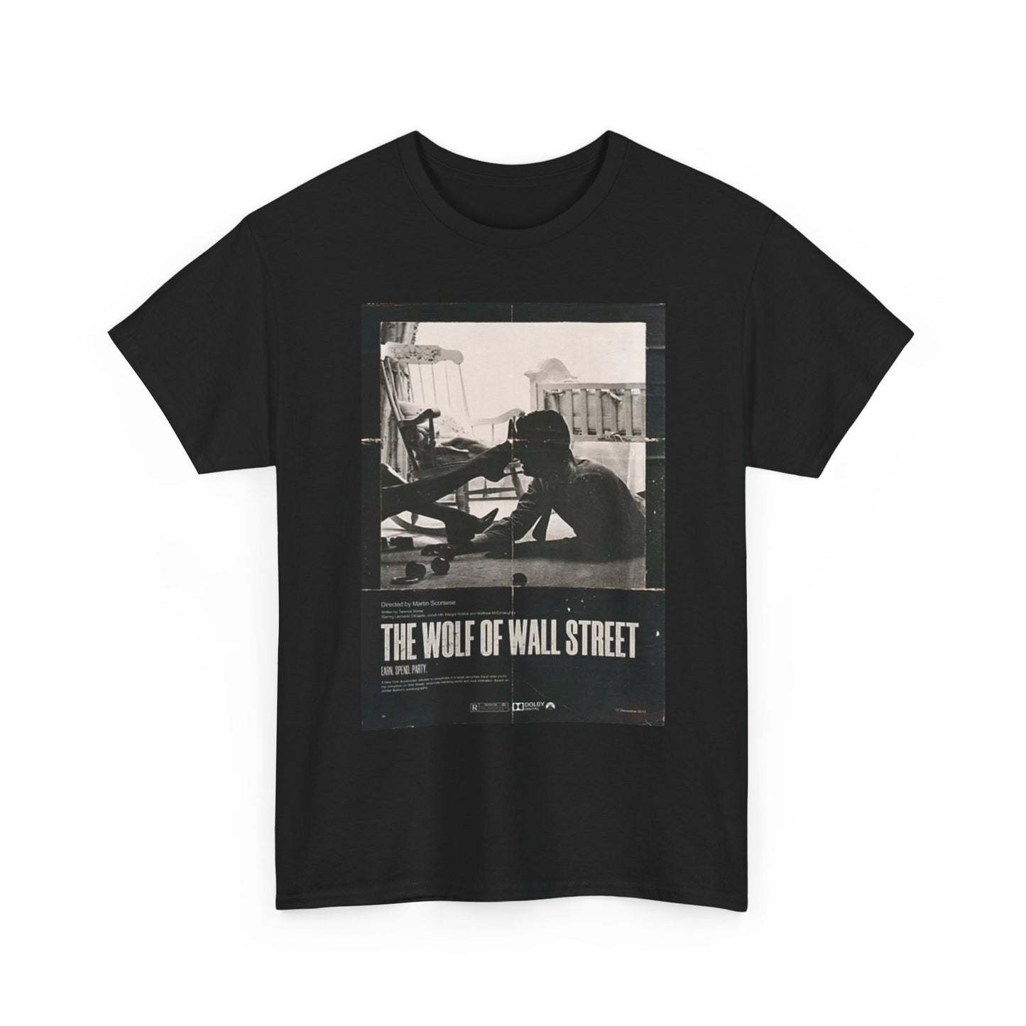 The Wolf Of Wall Street Poster Graphic T Shirt Unisex BRAND NEW Cotton Tee