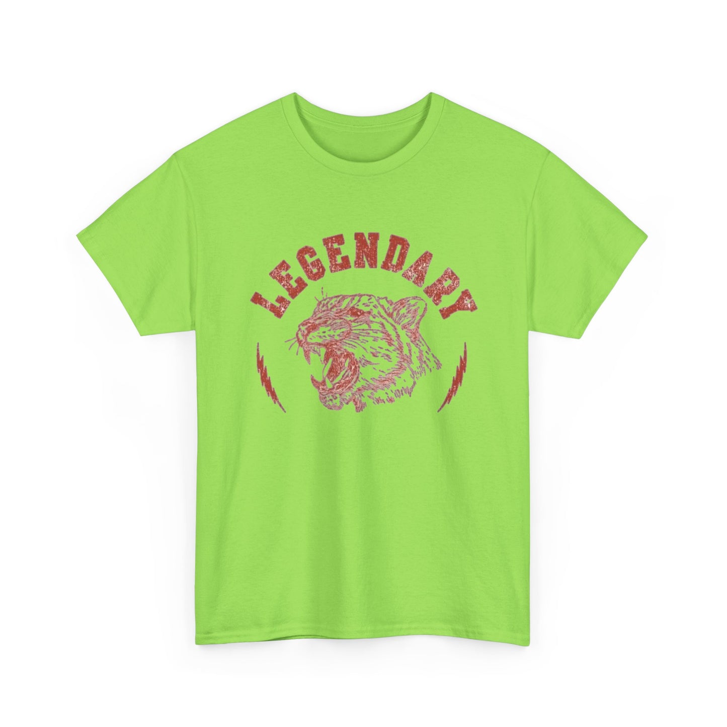 Legendary Tiger Retro Classic Graphic T Shirt Regular Men's Heavy Cotton Tee