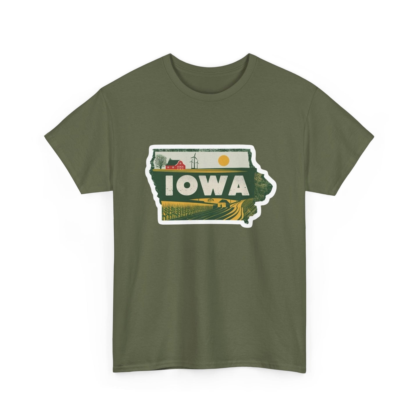 Iowa Farming Graphic T Shirt NEW Adult Tee