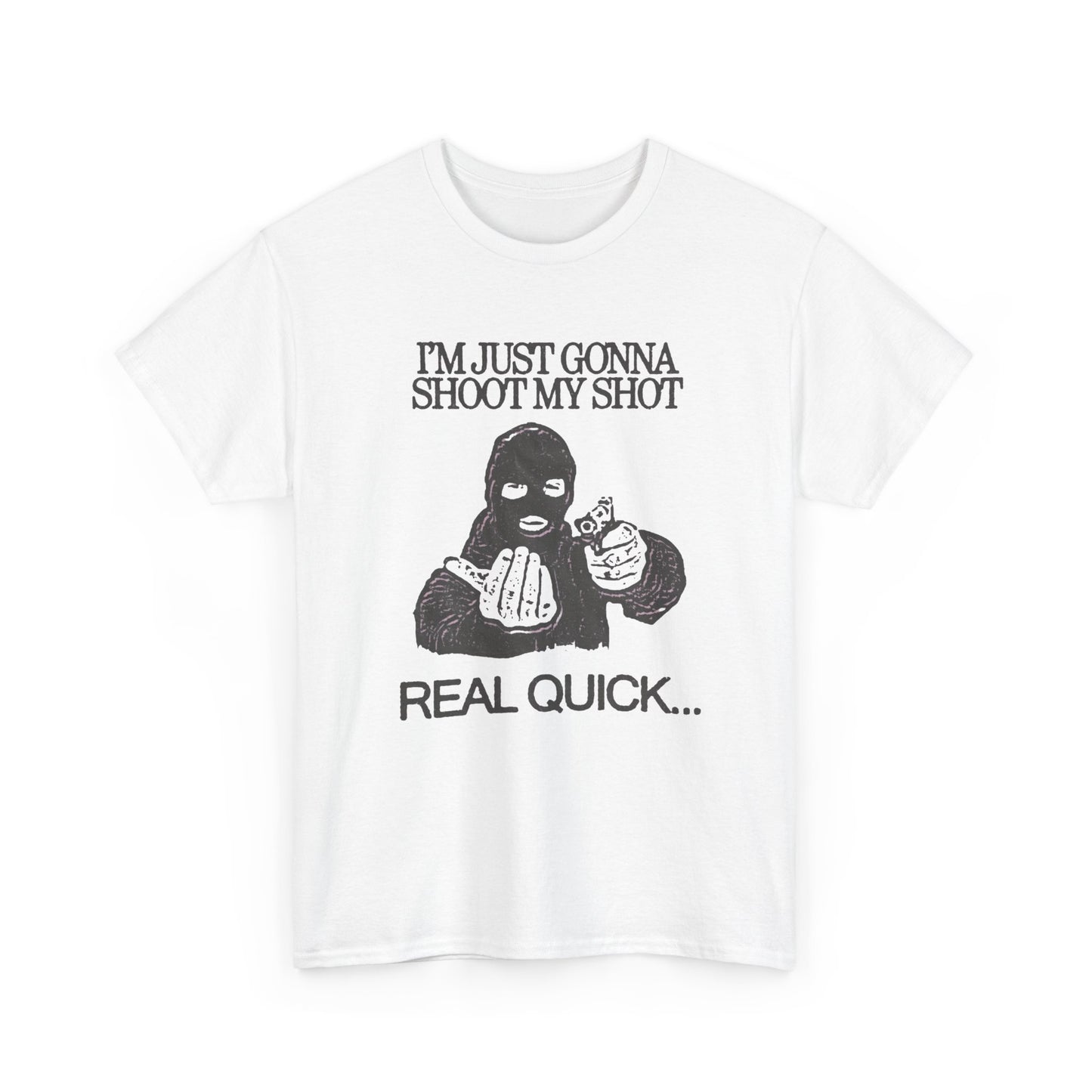 I'm Gonna Shoot My Shot Graphic T Shirt NEW Unisex Heavy Cotton Tee