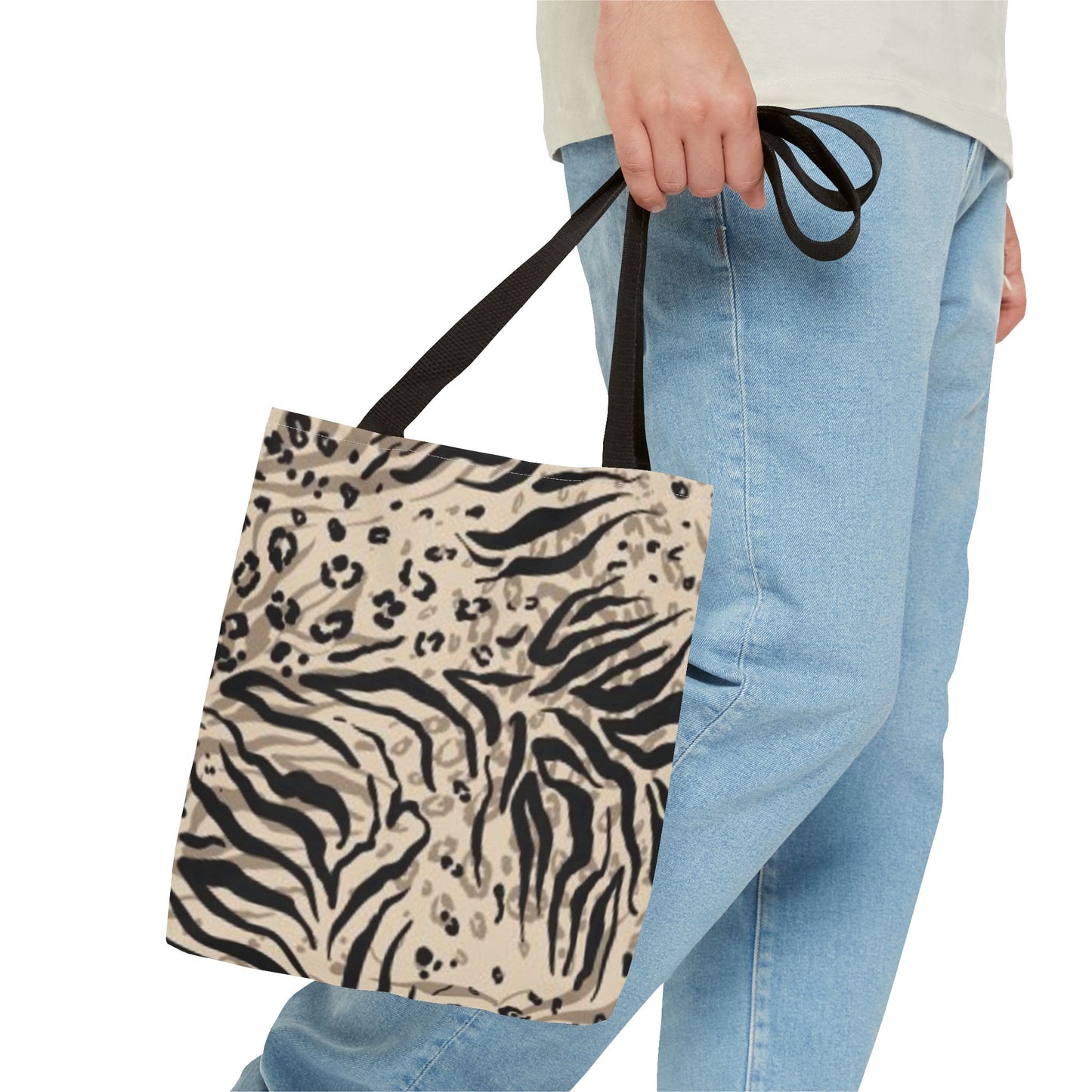 Zebra And Cheetah Print Multi Color BRAND NEW MODERN Tote Bag (AOP)