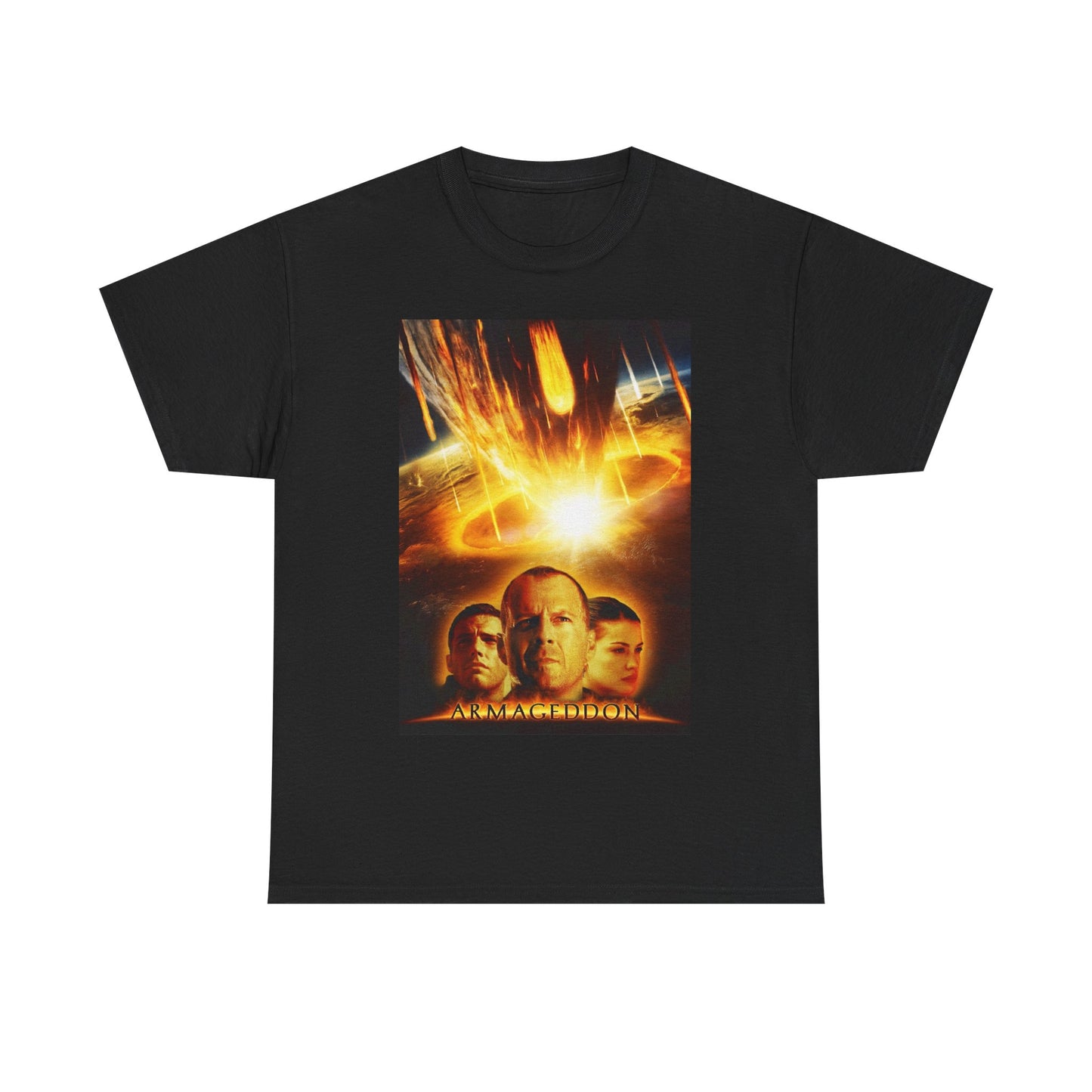 Armageddon Shirt Vintage Movie Poster Retro Unisex Heavy Graphic Tee Rare 90s