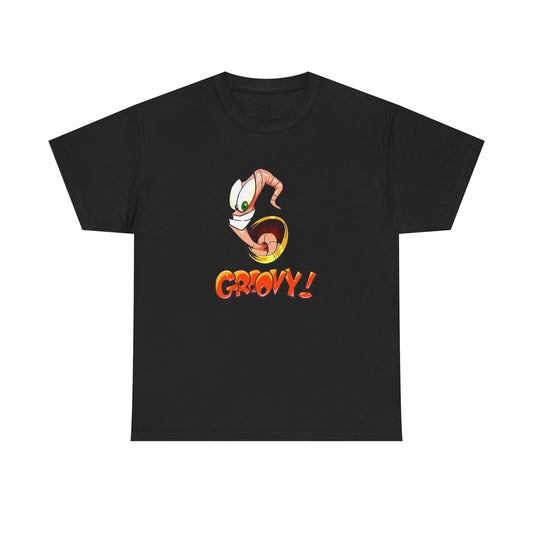 Earthworm Jim Retro Game Graphic T Shirt Unisex Heavy Cotton NEW Tee