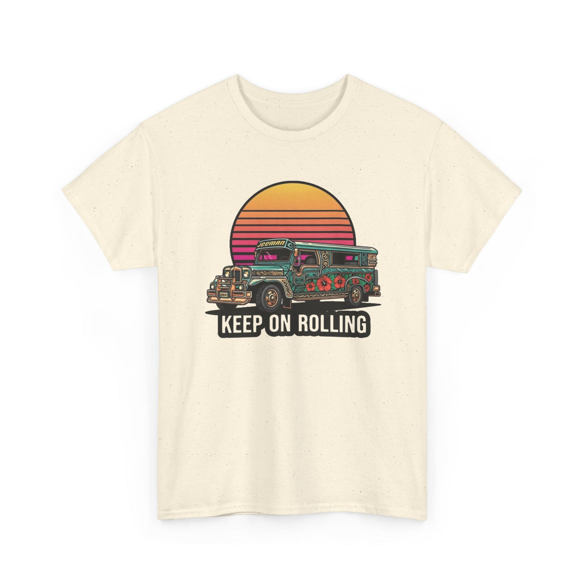 Filipino Graphic T Shirt Men's Bus Classic Retro Heavy Cotton Tee