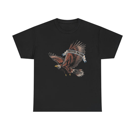 Freedom Machine Vintage Motorcycles Graphic T Shirt Heavy Cotton ADULT UNISEX