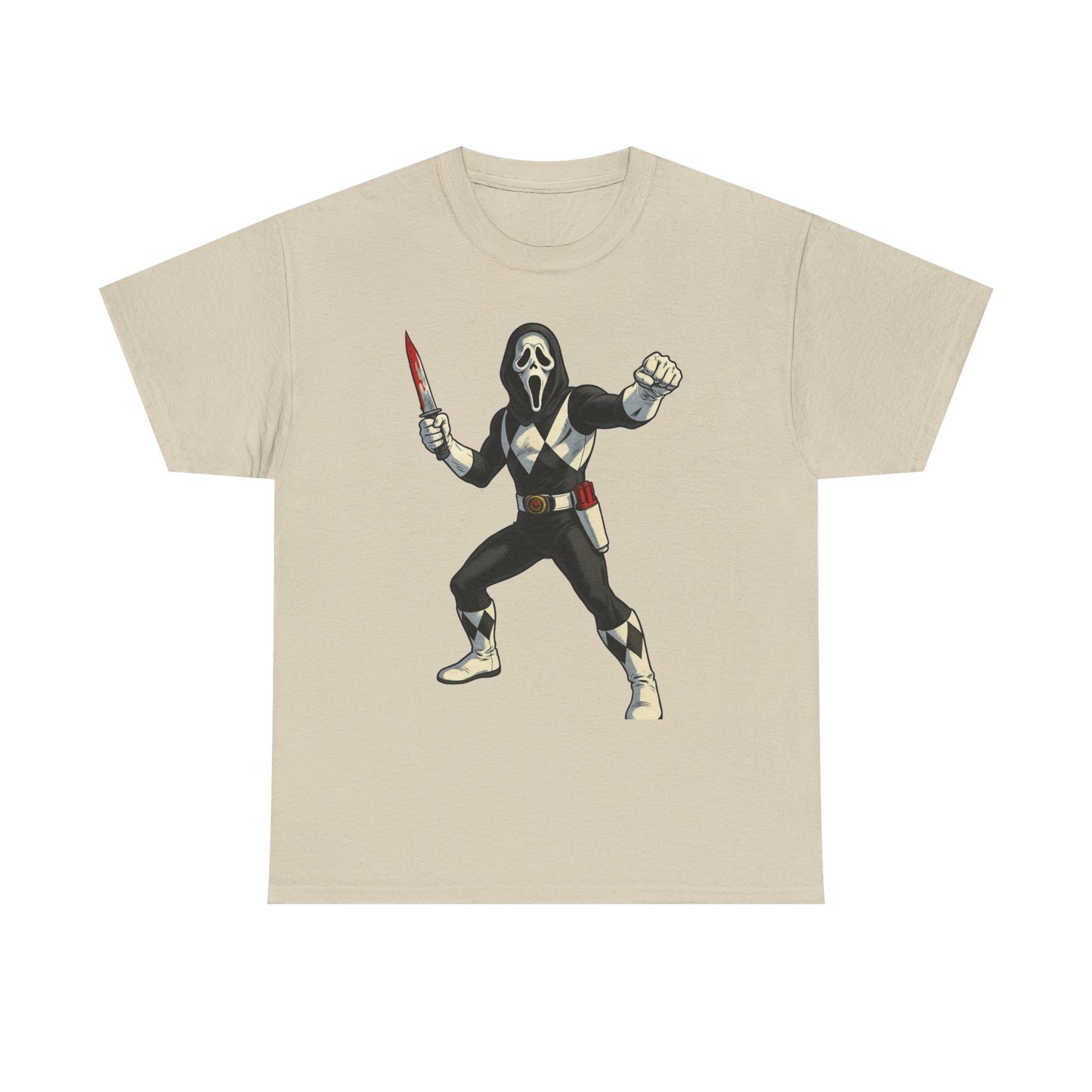 Power Rangers Funny Scream Graphic T Shirt NEW Unisex Heavy Cotton Tee