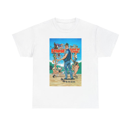 Ernest Goes Movie Poster T Shirt Funny Graphic Vintage Unisex Heavy Cotton Tee