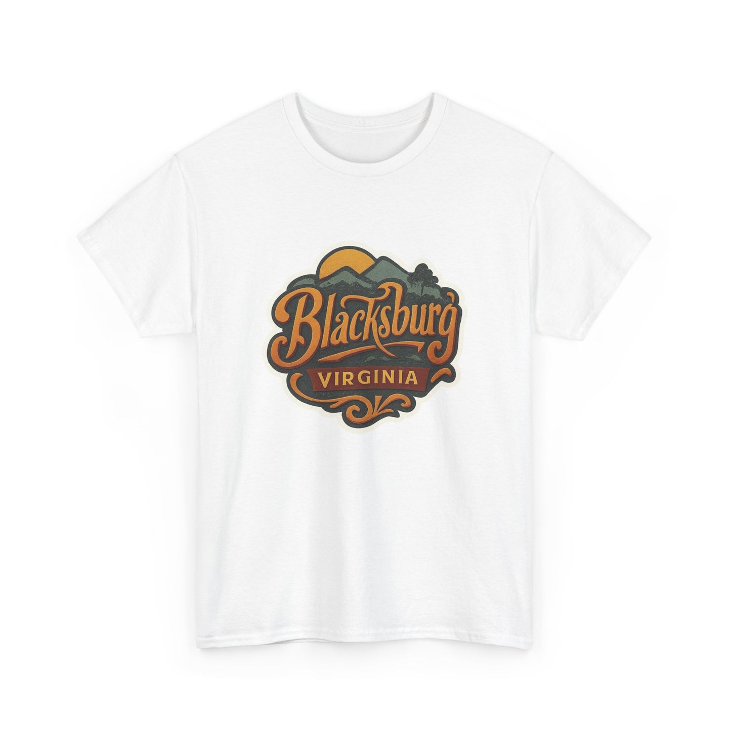 Blacksburg Virginia State Graphic T Shirt ADULT NEW