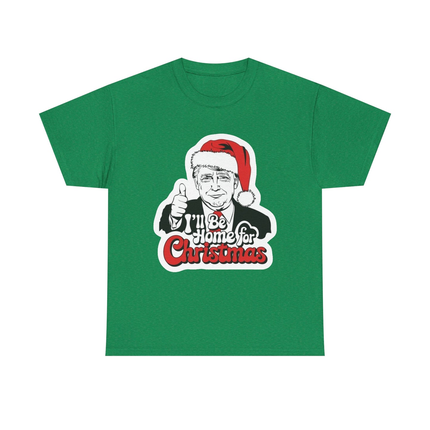 Trump Merry Christmas T Shirt Funny Holidays Graphic Unisex Heavy Cotton Tee