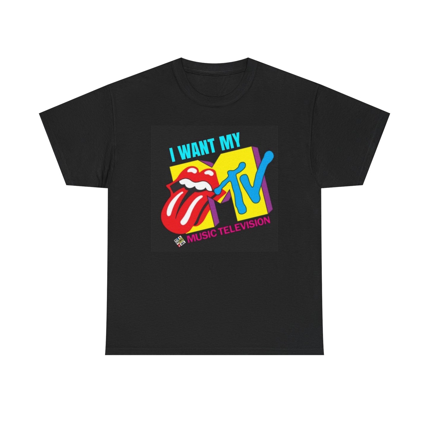 I Want My MTV Graphic T Shirt Funny Retro 90s Unisex Heavy Cotton Tee