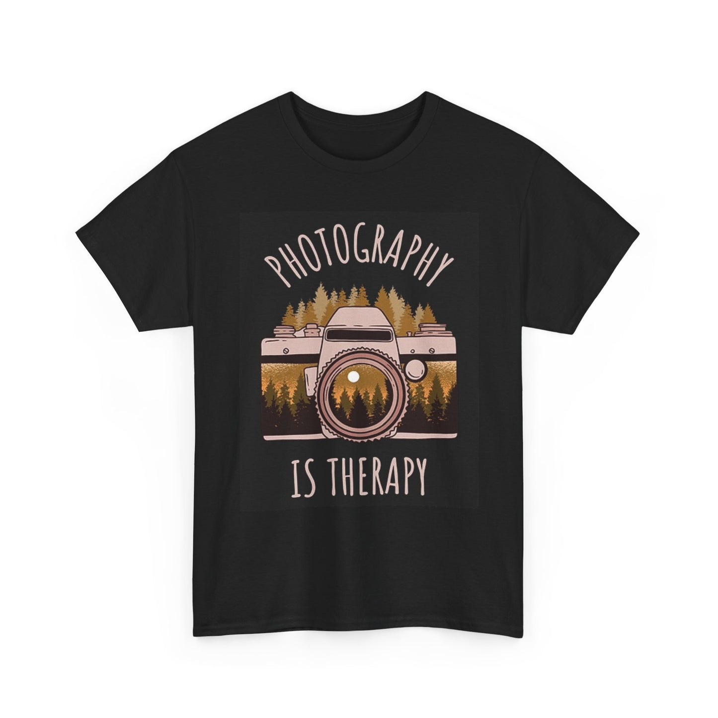 Photography Is My therapy Graphic T Shirt Unisex Heavy Cotton Tee