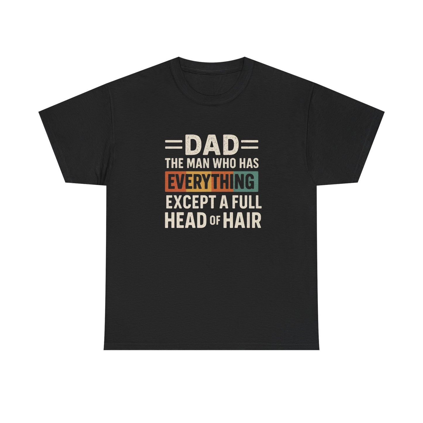 Bald Dad Funny Jokes Graphic T Shirt Unisex Heavy Cotton Tee Gift