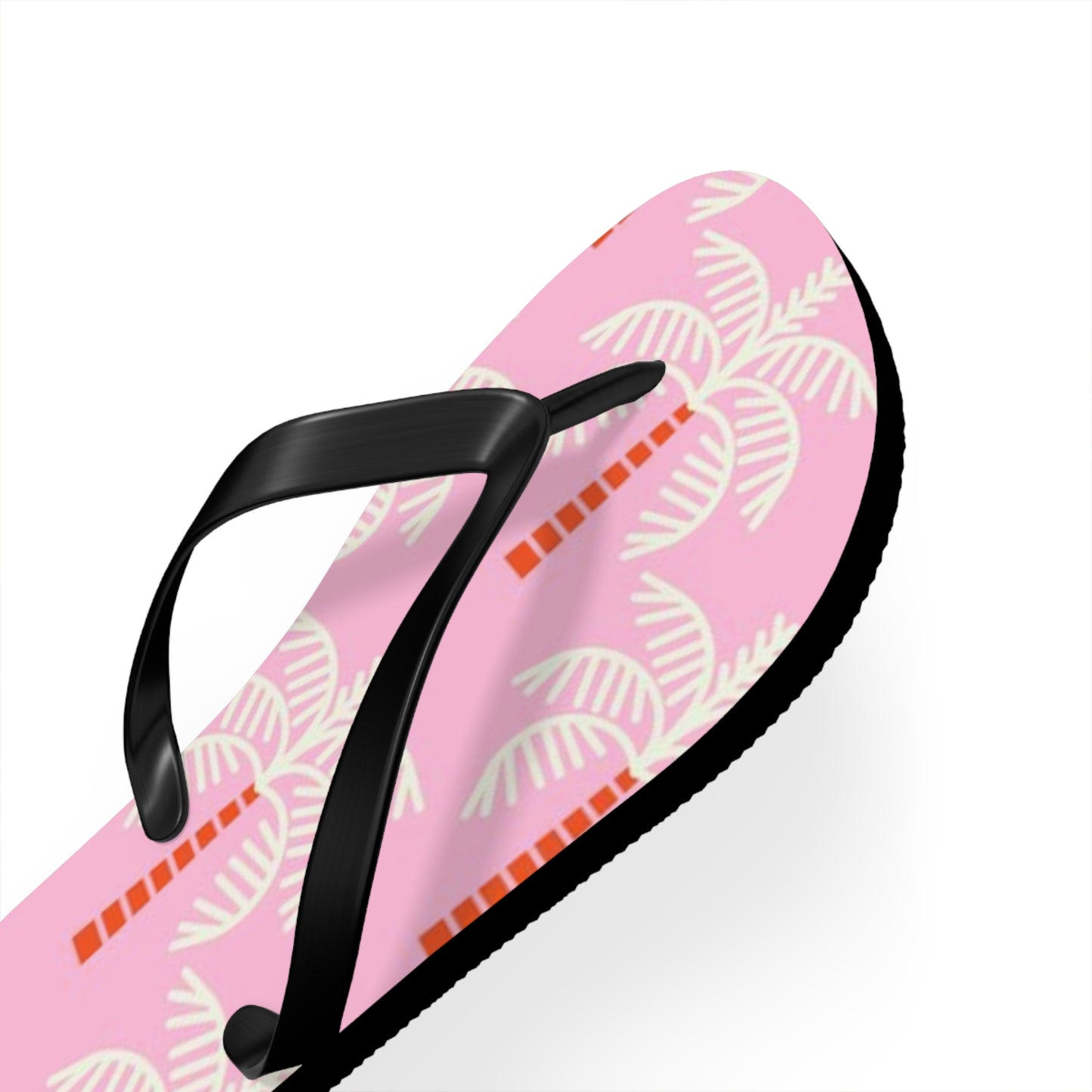 Waves And Sun Sandals Pink Palms Summer Flip Flops Slides BRAND NEW