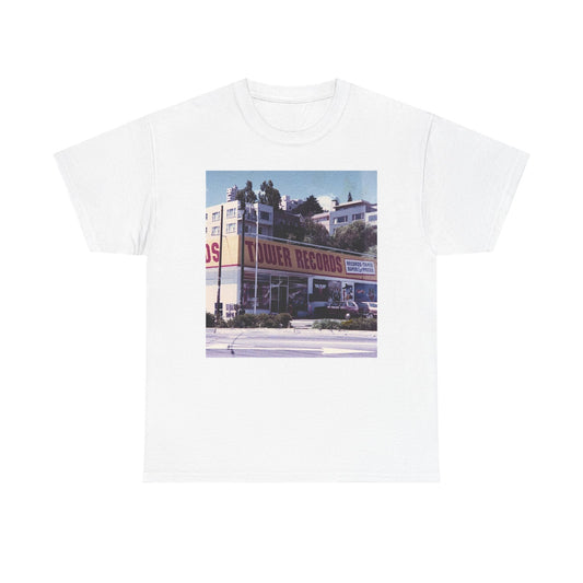 Tower Records Graphic T Shirt Vintage California 80s  Unisex Heavy Cotton Tee