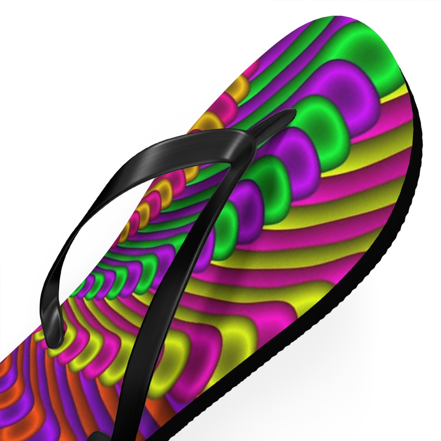 Groovy Tie Dye Flip Flops, Sandals Slides, Summer Footwear, Brand New