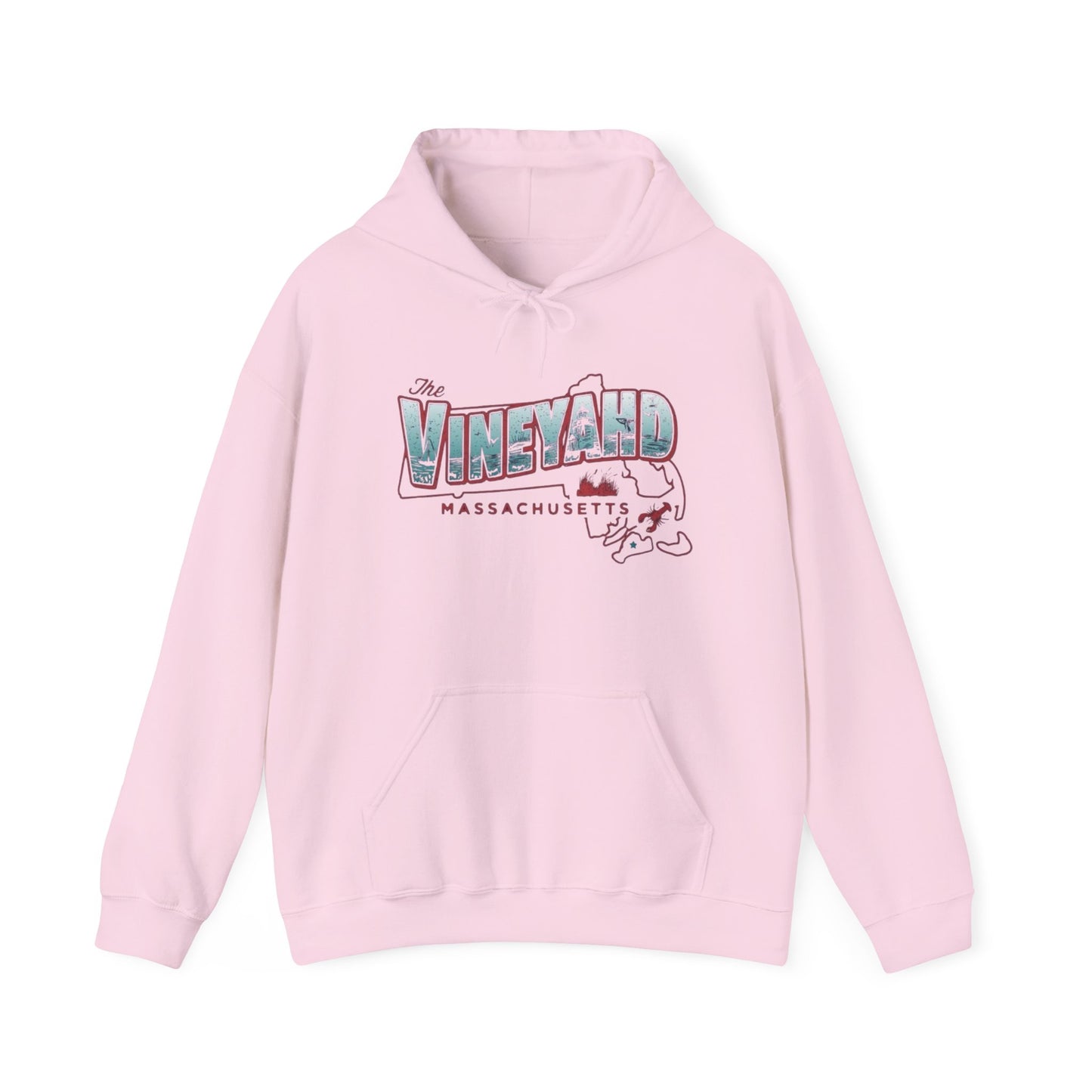 The Vineyard Massachusetts NEW Graphic Hoodie Hooded Sweatshirt NEW ADULT