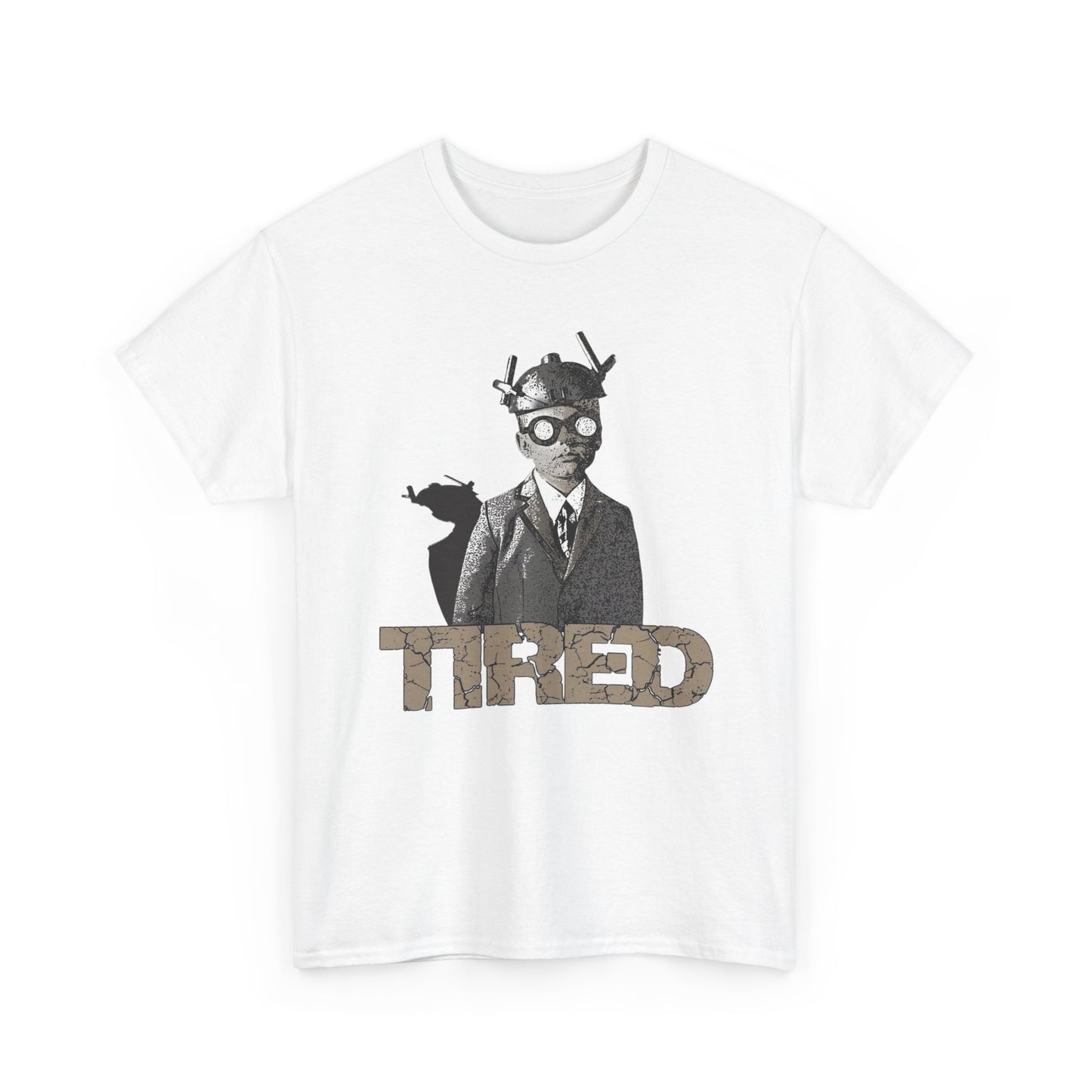 Tired Art Graphic T Shirt NEW GIFT Unisex Heavy Cotton Tee