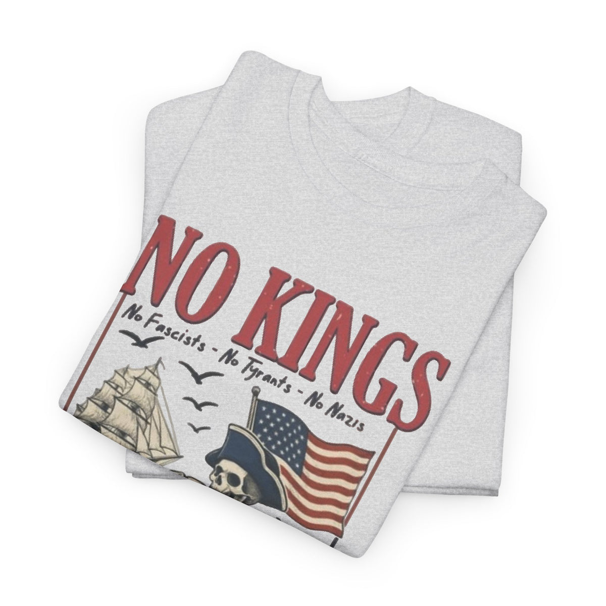 No Kings In America Graphic T Shirt Men's Heavy Cotton Tee