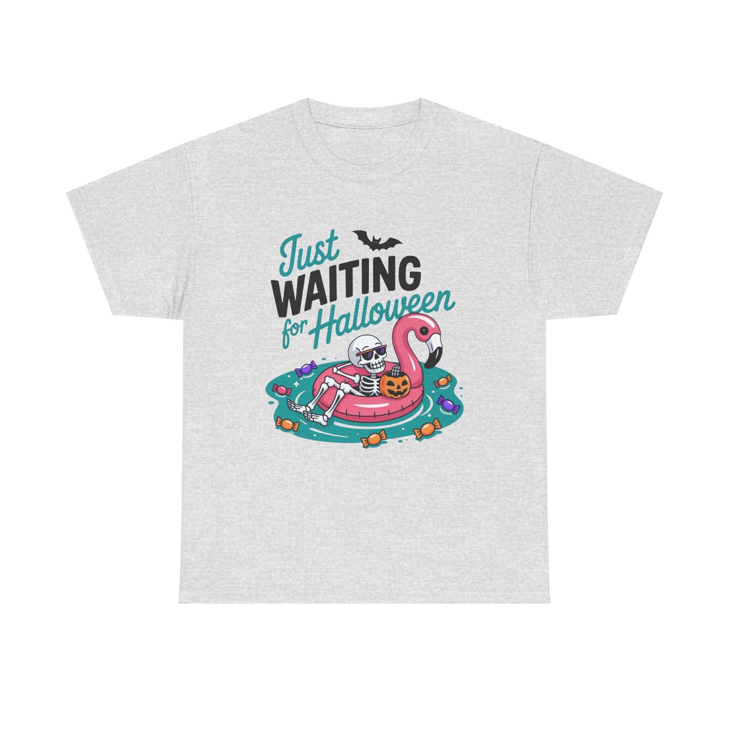 Just Waiting For Halloween Graphic T-Shirt Men's Women's Heavy Cotton NEW GIFT
