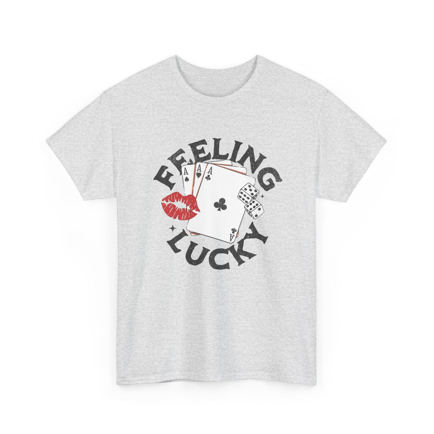 Feeling Lucky Graphic T Shirt NEW ADULT TEE VINTAGE