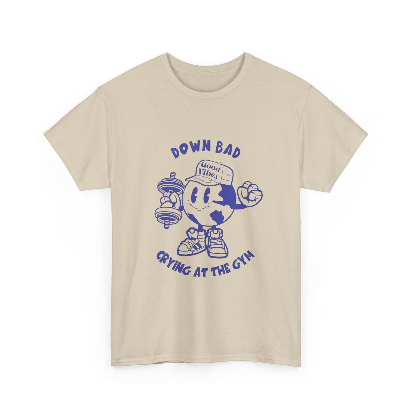 Down Bad Crying At The Gym Gear Graphic T Shirt Unisex Heavy Cotton Tee