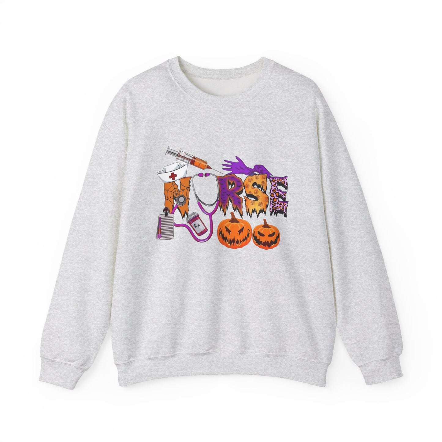 Halloween Nurse Graphic Sweater NEW Unisex Heavy Blend™ Crewneck Sweatshirt