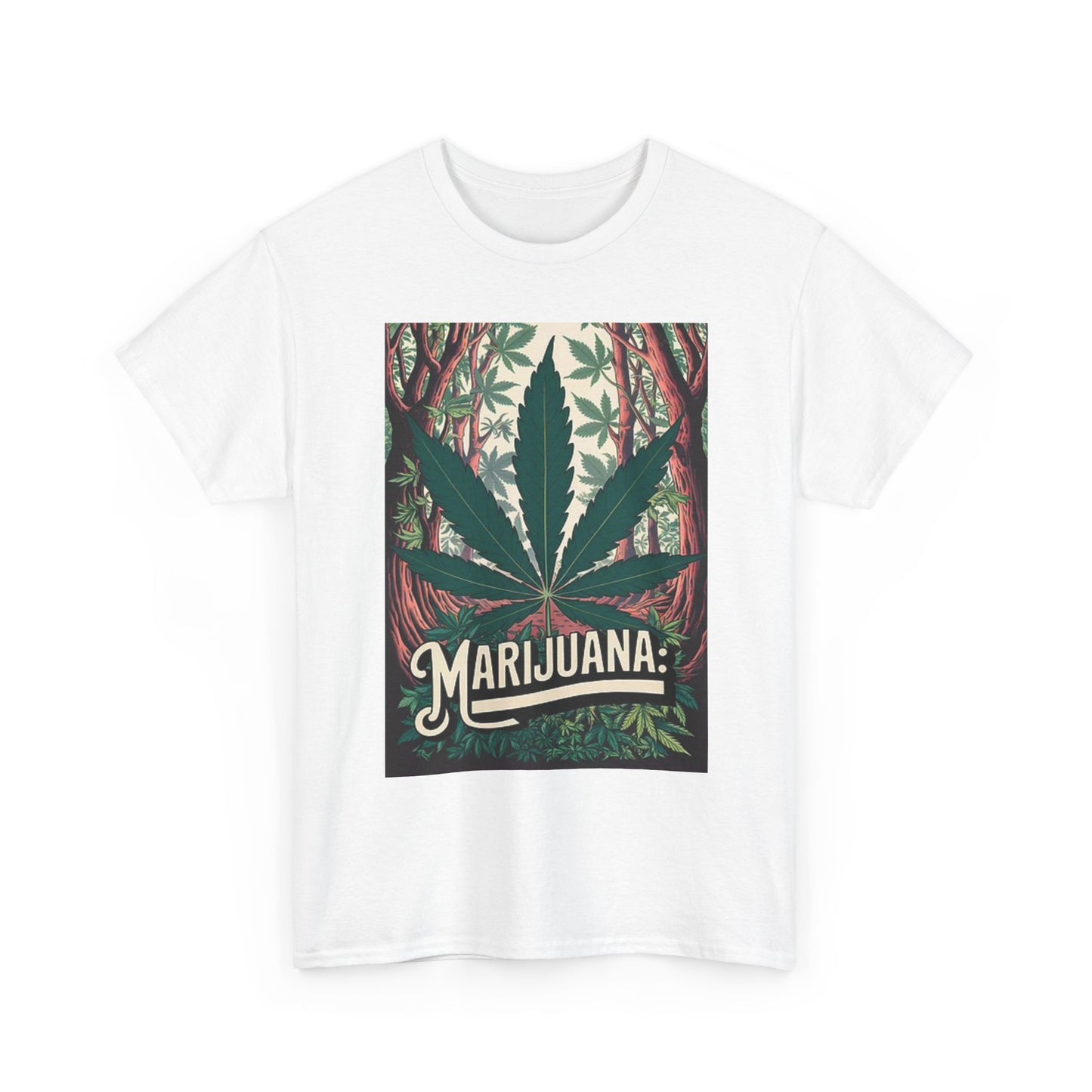 Marijuana Graphic T Shirt Cali Bud Vintage Retro Unisex Heavy Cotton Tee