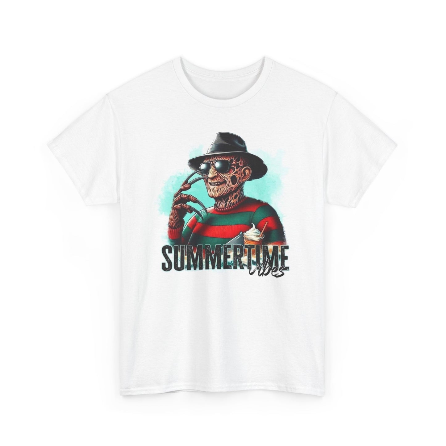 Summer Time Vibes Funny Shirt Apparel BRAND NEW Unisex Heavy Cotton Tee