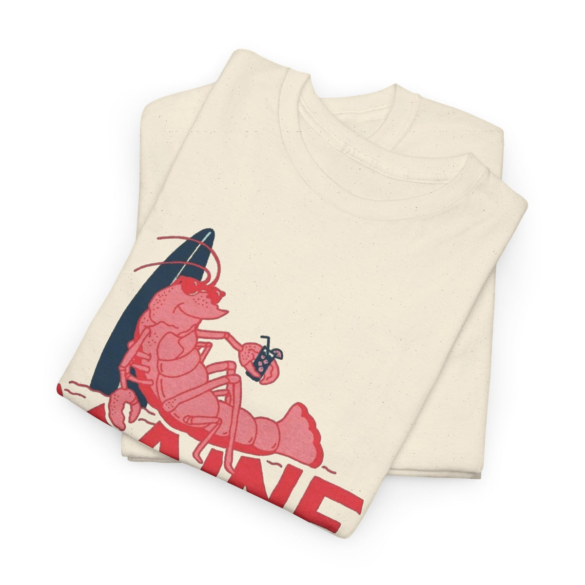 Maine York Beach Lobster Tee | Coastal Vacation Shirt Men's Graphic T Shirt