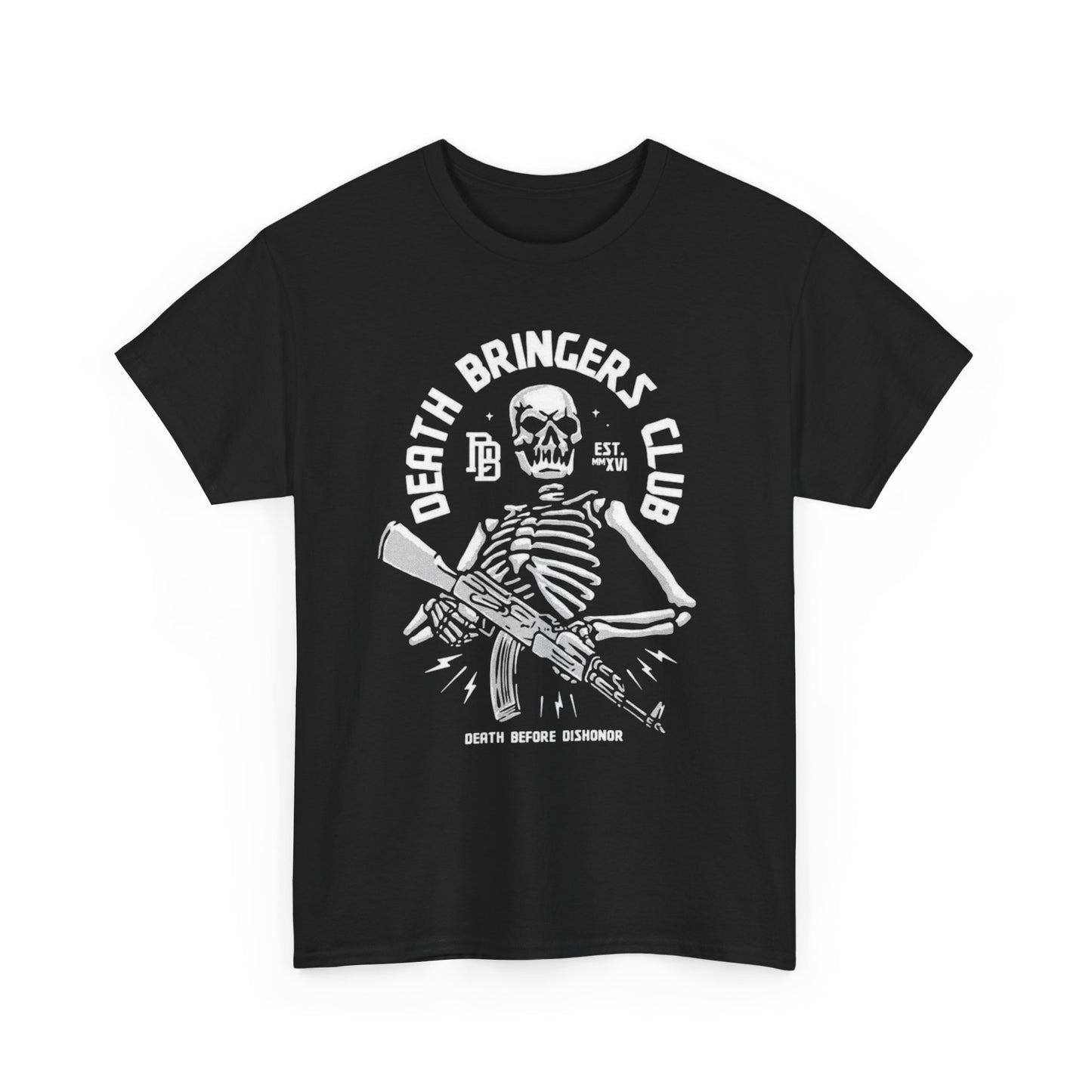 Death Bringers Club Graphic T Shirt Unisex Heavy Cotton Tee