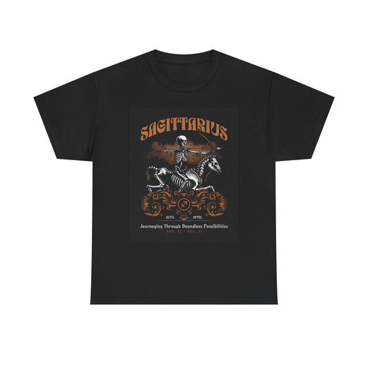 Sagittarius Zodiac Astrology Sign Graphic T Shirt Unisex Heavy Cotton Tee NEW