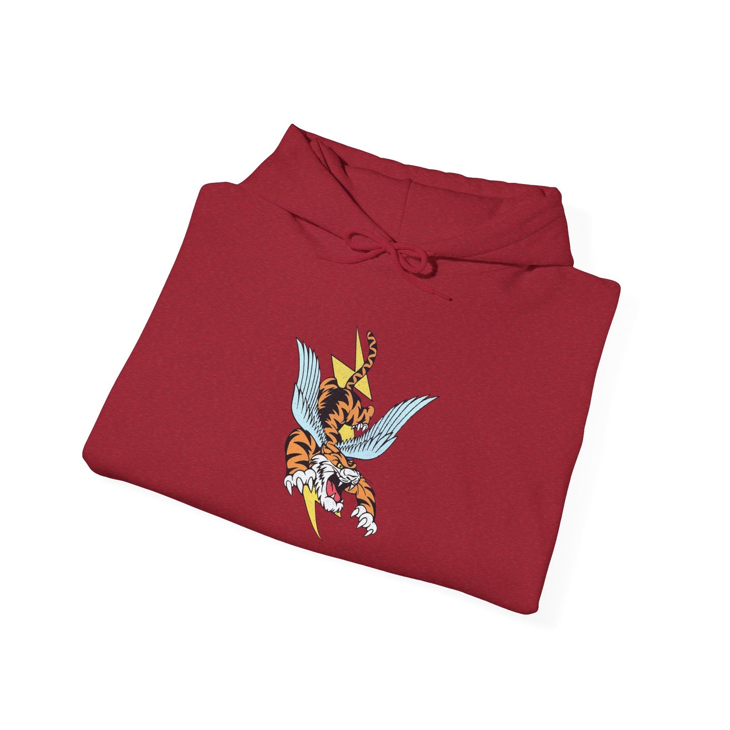 Flying Tiger Graphic Hoodie Unisex Heavy Blend™ Hooded Sweatshirt
